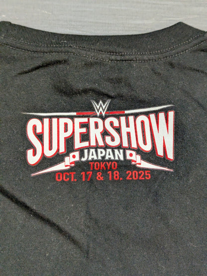 WWE Japan Show 2025 "SUPERSHOW JAPAN" T-shirt (WWE (2025) / Black)