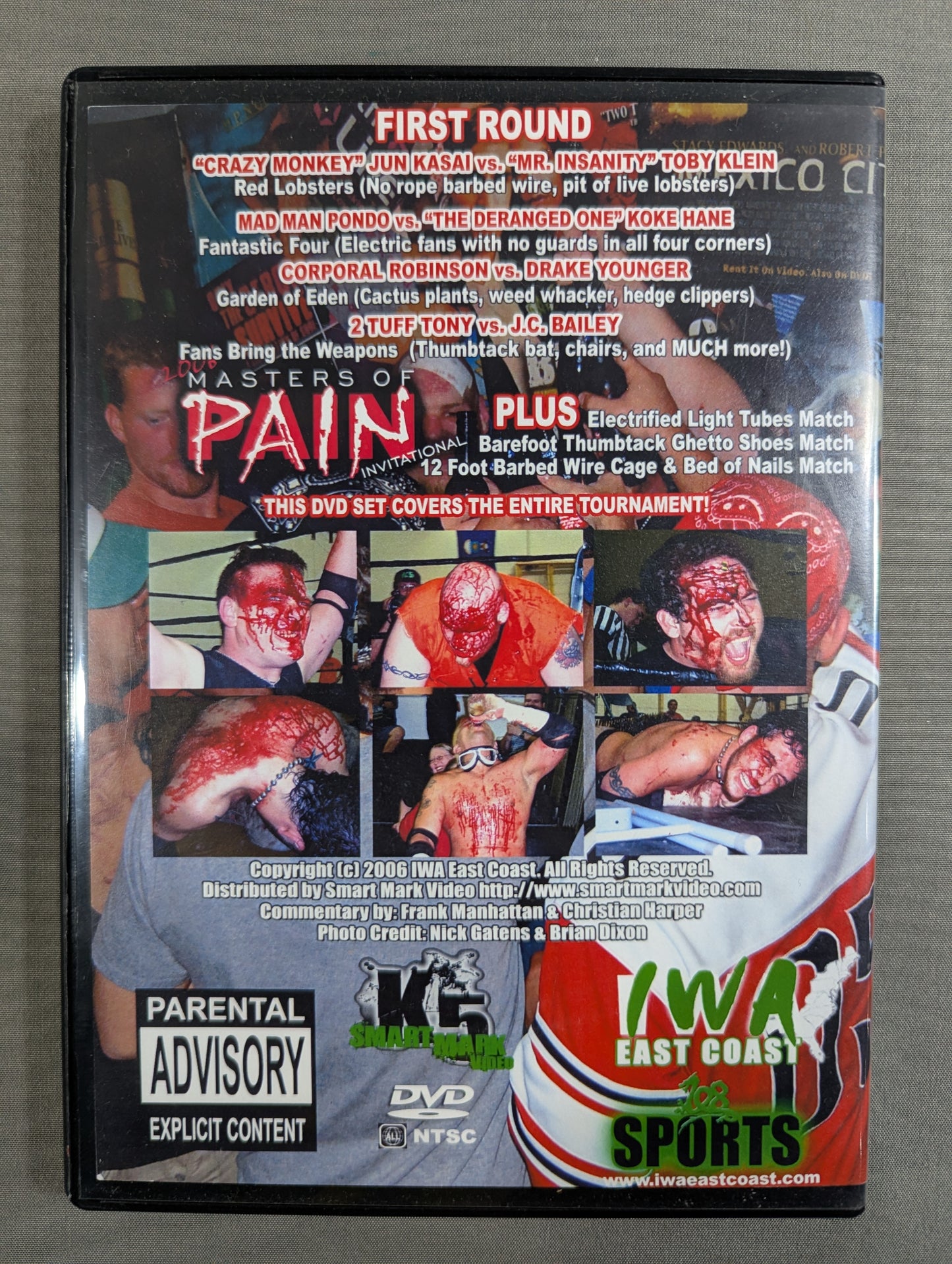 ★ Jun Kasai joins the race!! ★ IWA EAST COAST 2006 MASTERS OF PAIN TOURNAMENT