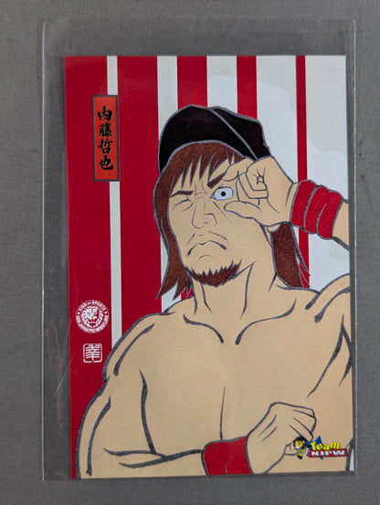 内藤哲也 浮世絵風 ポストカード (非売品)