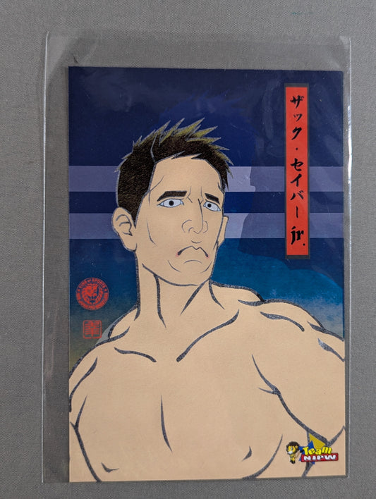 ザック・セイバーJr 浮世絵風 ポストカード (非売品)