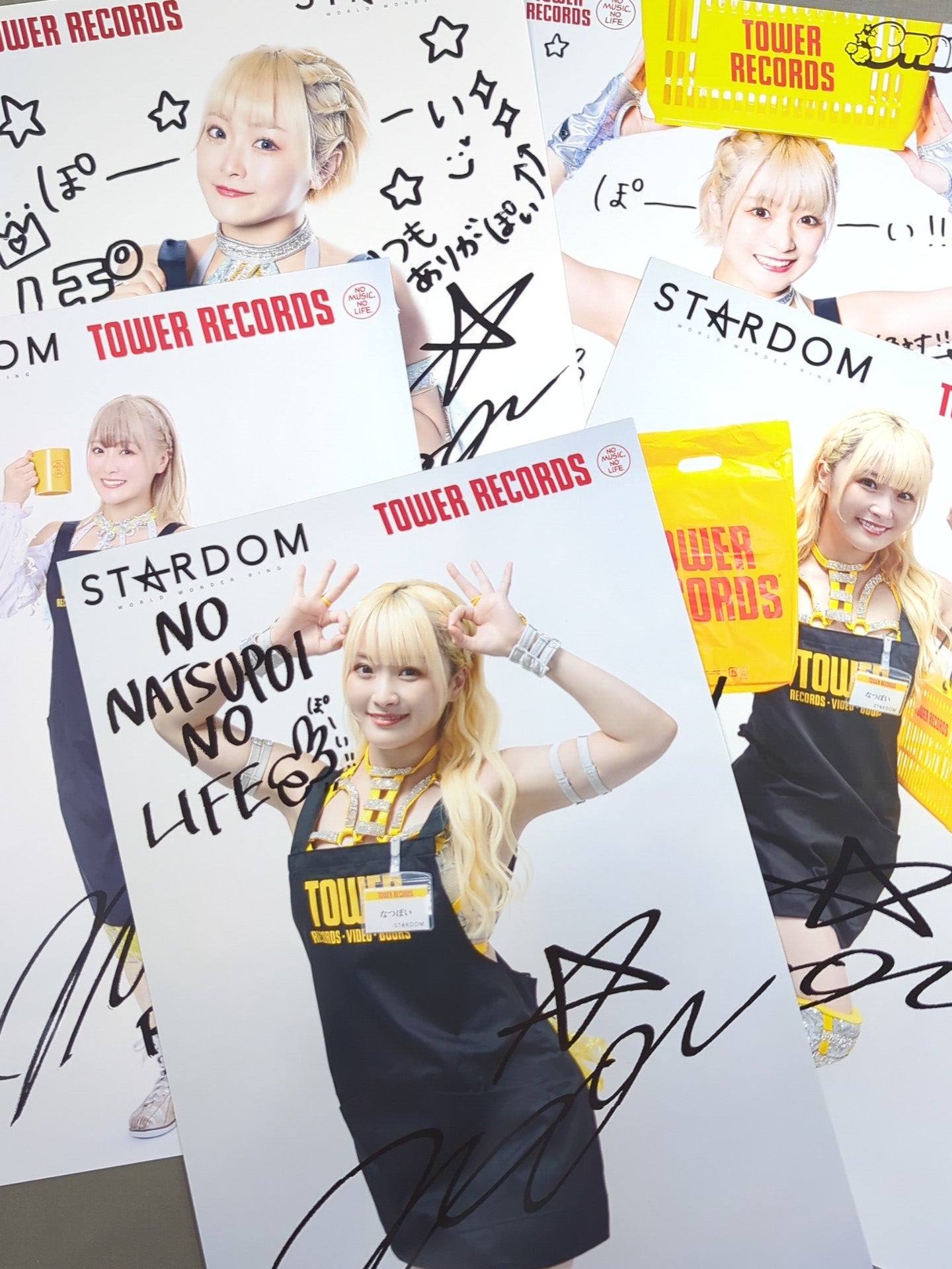 Stardom× TOWER RECORDS NATSUPOI  Pro-Photo Set of 5