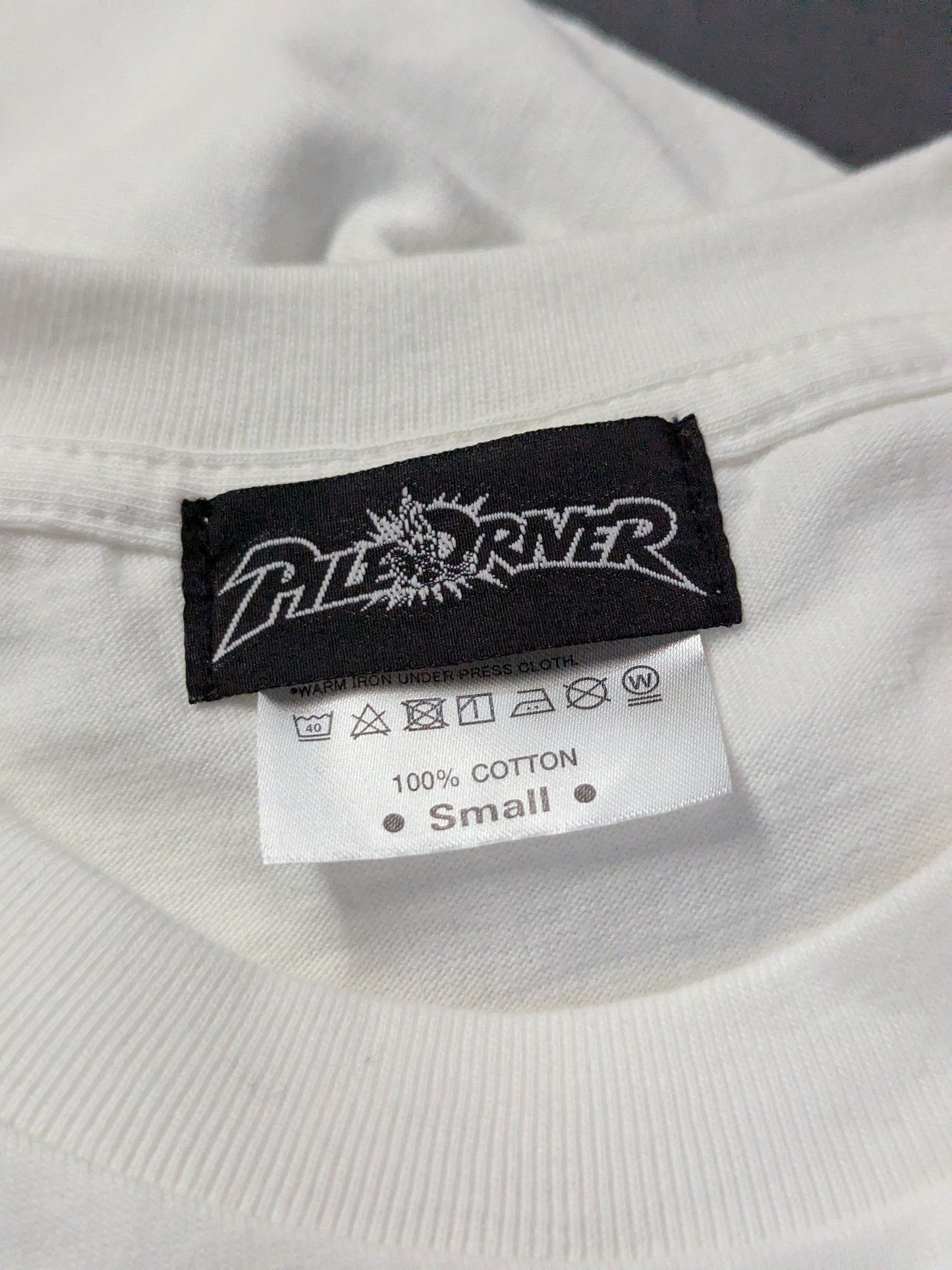 【hand signed autograph】 Minoru Suzuki "GOTCH STYLE PILE DRIVER" T-shirt (4) (white)