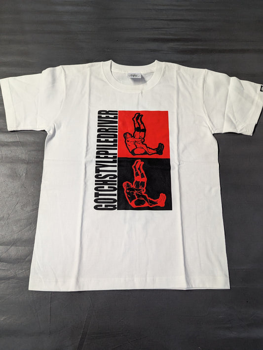 鈴木みのる「GOTCH STYLE PILE DRIVER」Tシャツ⑤(ホワイト)