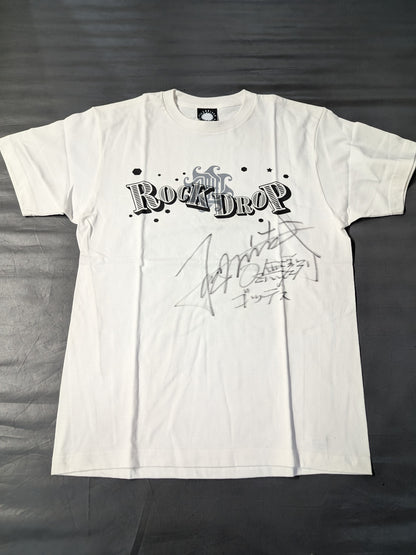 【直筆サイン入り】松本浩代「ROCK DROP」Tシャツ(ホワイト)