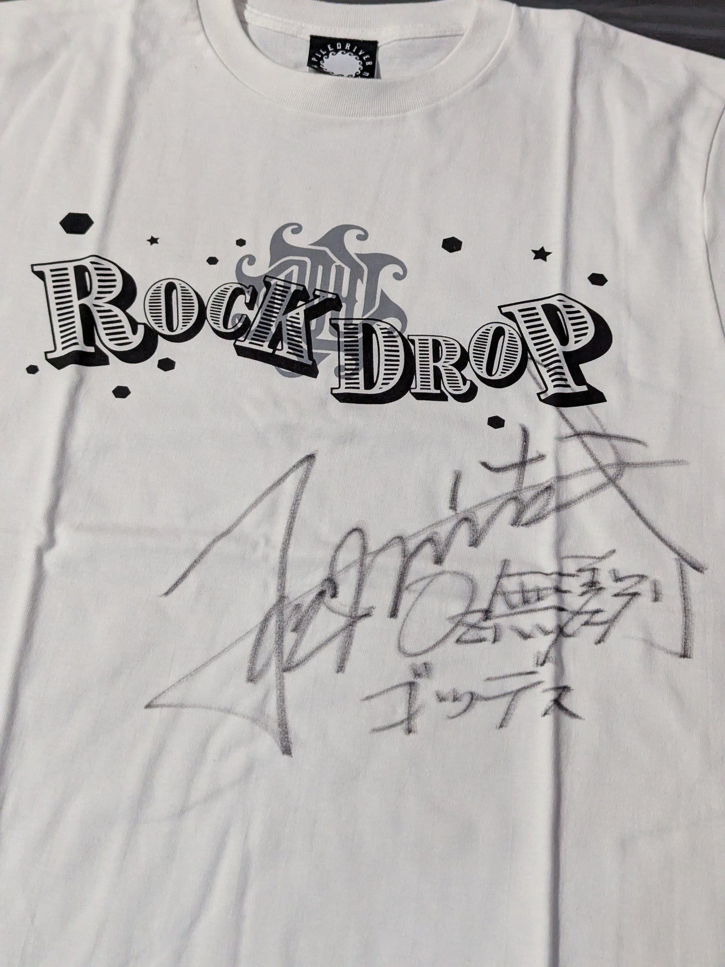 【直筆サイン入り】松本浩代「ROCK DROP」Tシャツ(ホワイト)