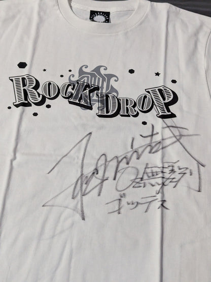 【直筆サイン入り】松本浩代「ROCK DROP」Tシャツ(ホワイト)