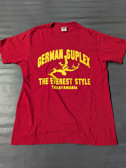 高山善廣「GERMAN SUPLEX 」Tシャツ①(レッド)