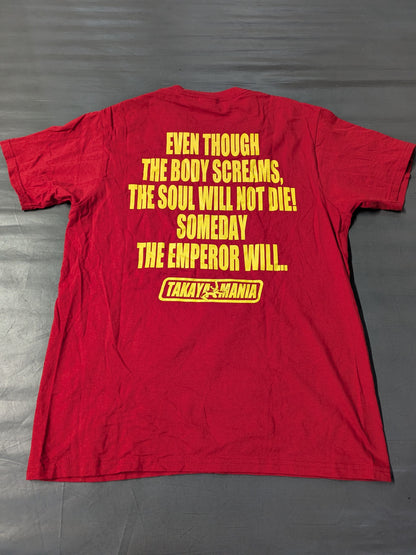 高山善廣「GERMAN SUPLEX 」Tシャツ①(レッド)
