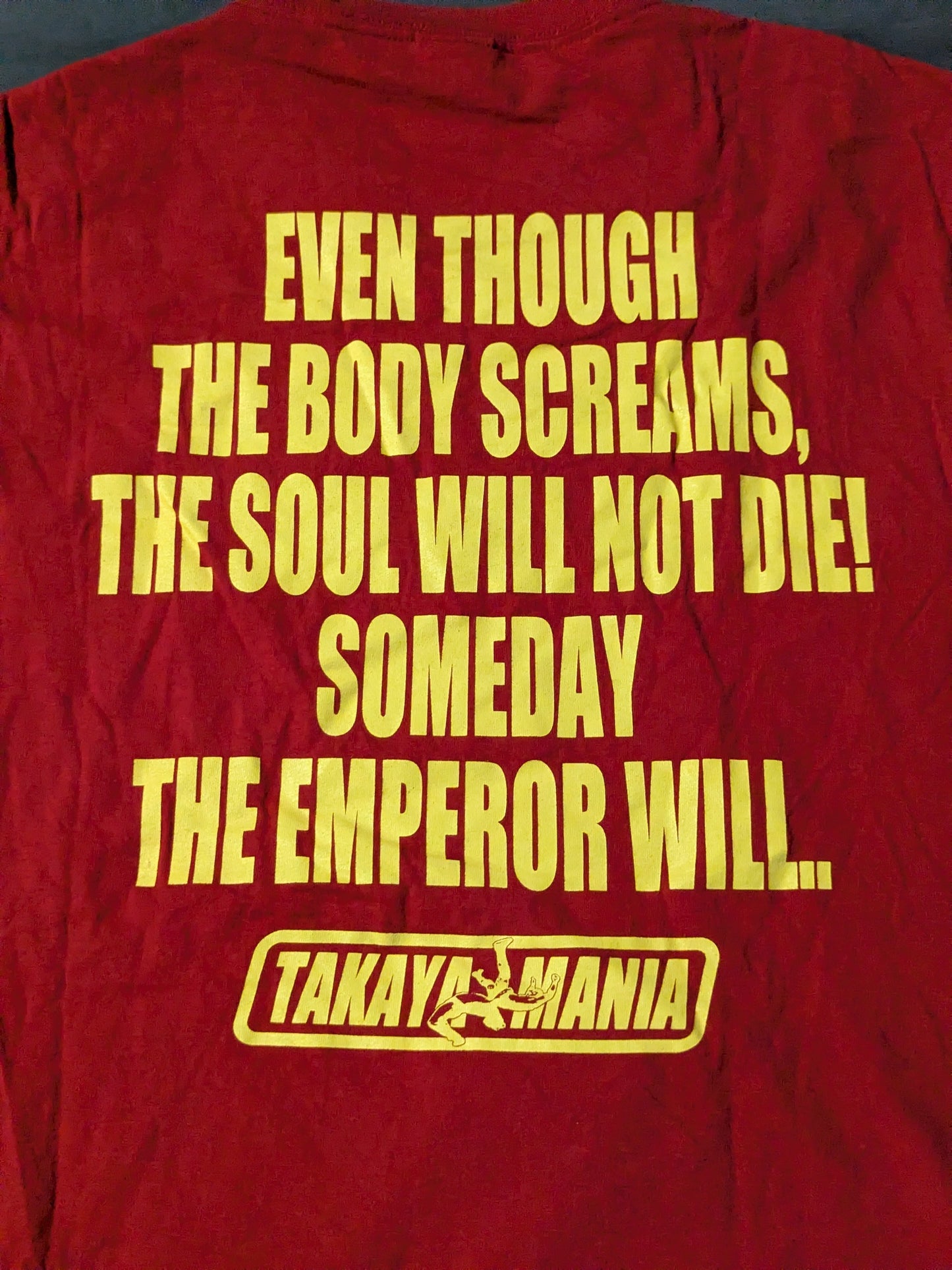 高山善廣「GERMAN SUPLEX 」Tシャツ①(レッド)