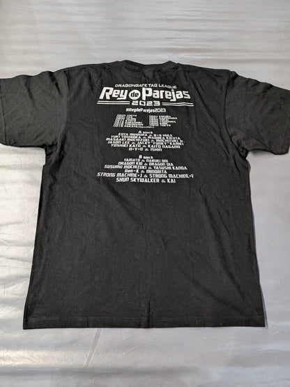 [4 hand signed autograph ] DRAGON GATE promotion logo T-shirt