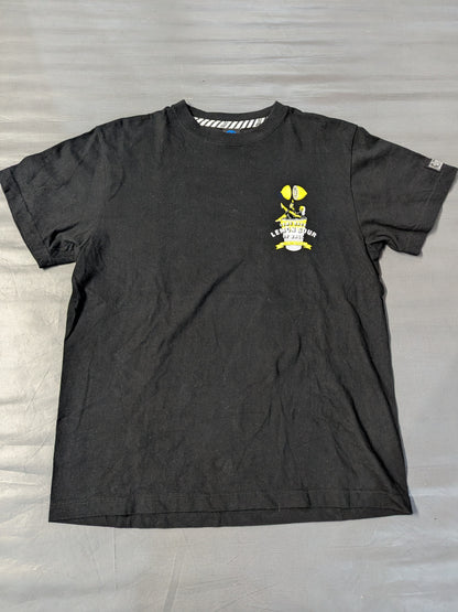 もつ焼でん×ROLLING CRADLE「レモンサワー」コラボTシャツ(ブラック)