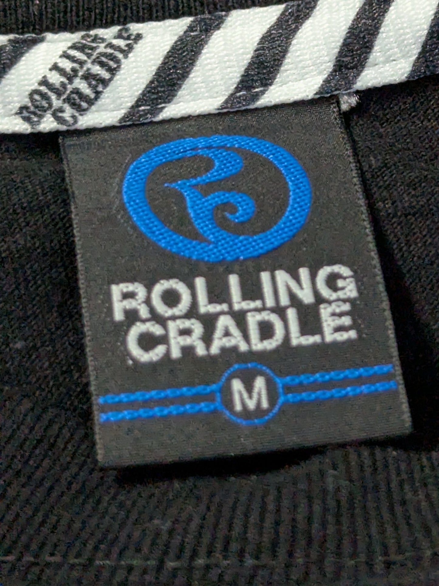 もつ焼でん×ROLLING CRADLE「レモンサワー」コラボTシャツ(ブラック)