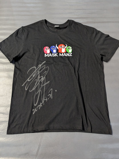 【大仁田厚 直筆サイン入り】MASK MANZ Tシャツ