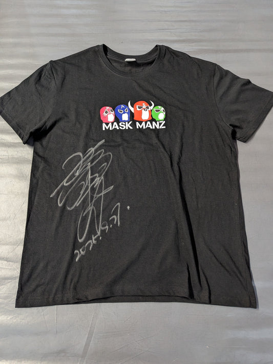 【大仁田厚 直筆サイン入り】MASK MANZ Tシャツ