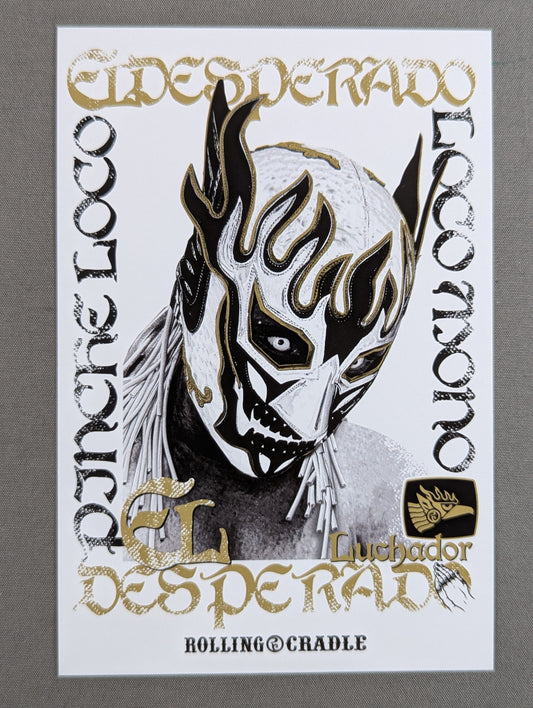 ★ ★ not sold in stores  El Desperado×ROLLING CRADLE Postcard (White)