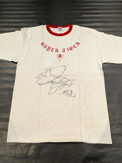 【hand signed autograph】 2nd  Super Tiger "EYE OF THE TIGER" T-shirt