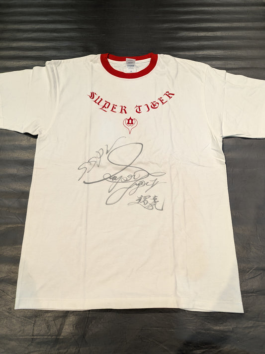 【hand signed autograph】 2nd  Super Tiger "EYE OF THE TIGER" T-shirt