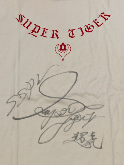 【hand signed autograph】 2nd  Super Tiger "EYE OF THE TIGER" T-shirt
