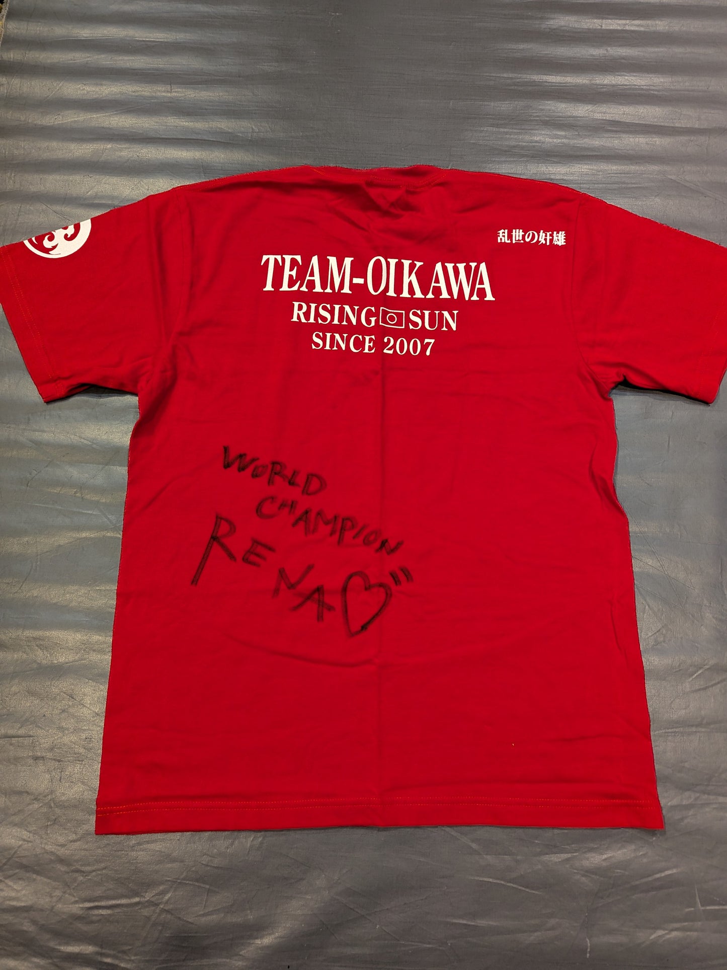 【RENA 直筆サイン入り】TEAM-OKINAWA Tシャツ