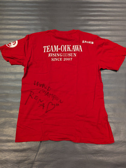 [RENA hand-hand signed autograph ] TEAM-OKINAWA T-shirt