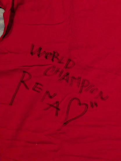 [RENA hand-hand signed autograph ] TEAM-OKINAWA T-shirt