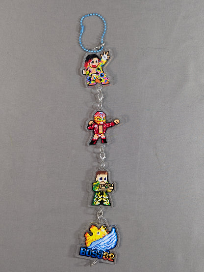 「dotswrestler」つながるアクリルキーホルダー BOSJ32(Aセット)