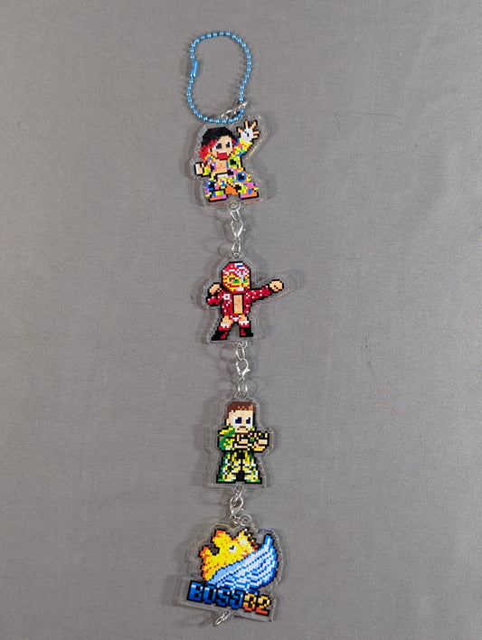 「dotswrestler」つながるアクリルキーホルダー BOSJ32(Aセット)
