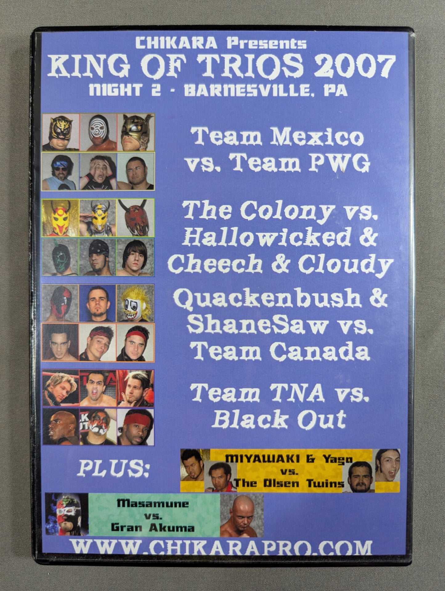 ★KING OF TRIOS 2007 NIGHT 2★ CHIKARA 2/17/07 BARNESVILL, PA
