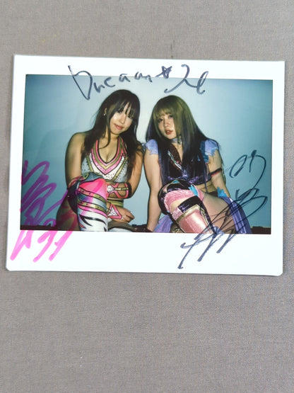 Tam Nakano & Mina Shirakawa 2 hand signed autographs Cheki (2)