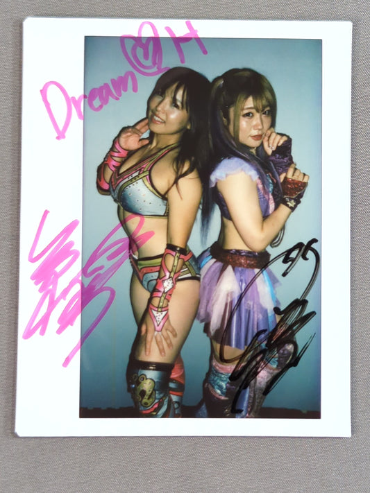 中野たむ＆白川未奈 直筆Wサイン入りチェキ③