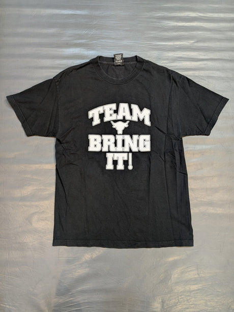 ザ・ロック「TEAM BRING IT!」Tシャツ(WWF(2001) / ブラック)