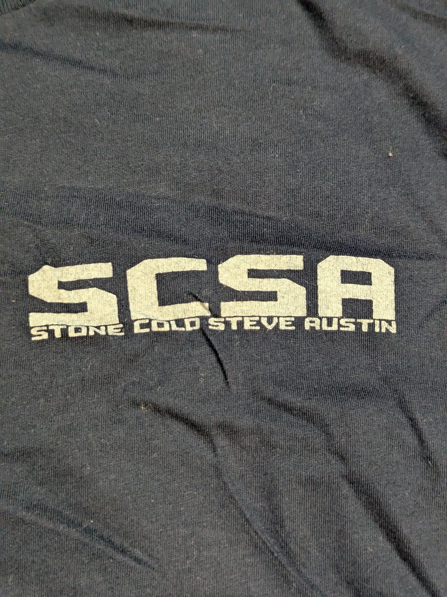 Stone Cold Steve Austin "SCSA" T-shirt (WWE (2011) / Navy)