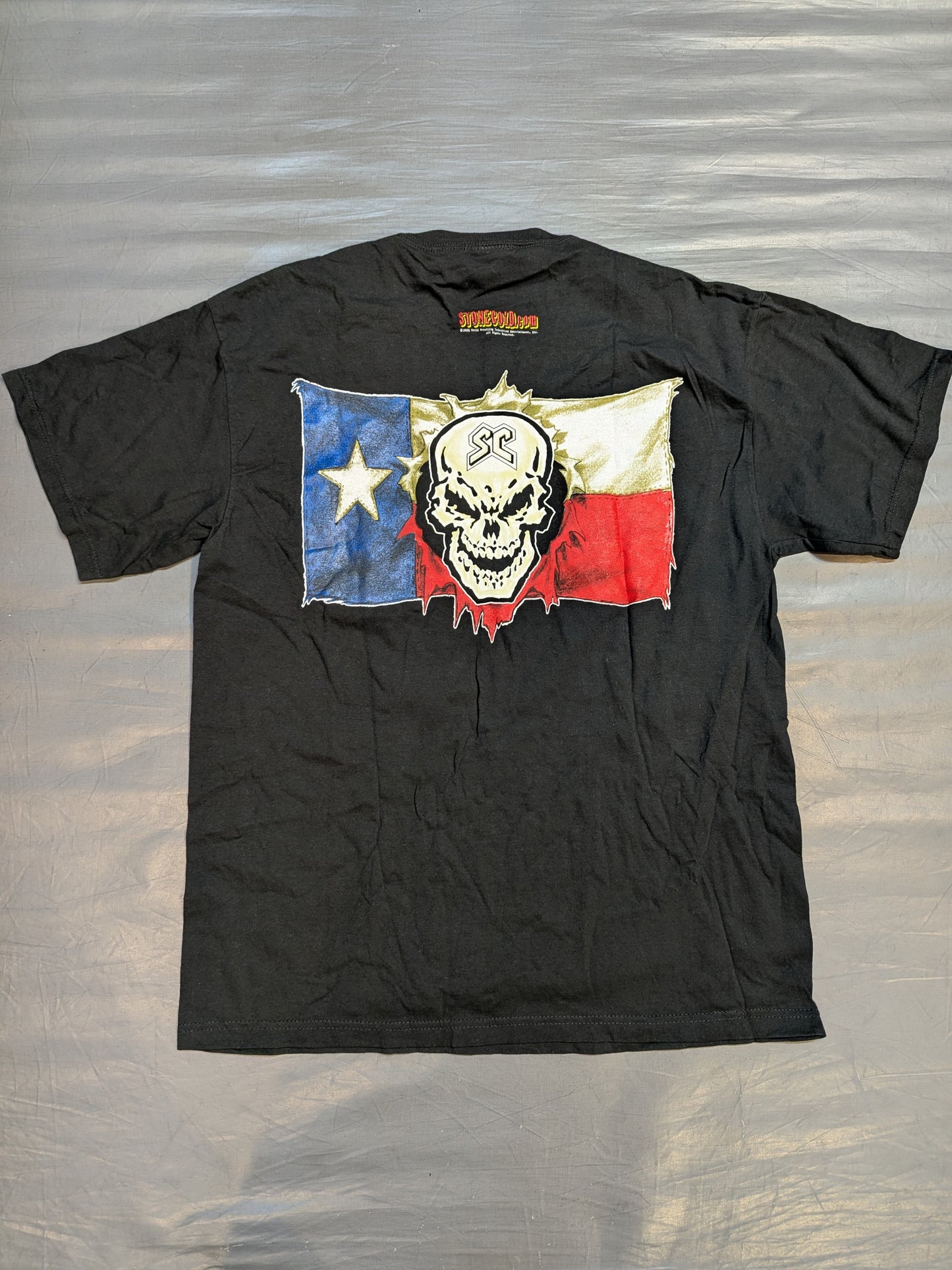 ストーンコールド・スティーブ・オースチン「RAGIN' REDNECK」Tシャツ(WWF(2001) / ブラック)
