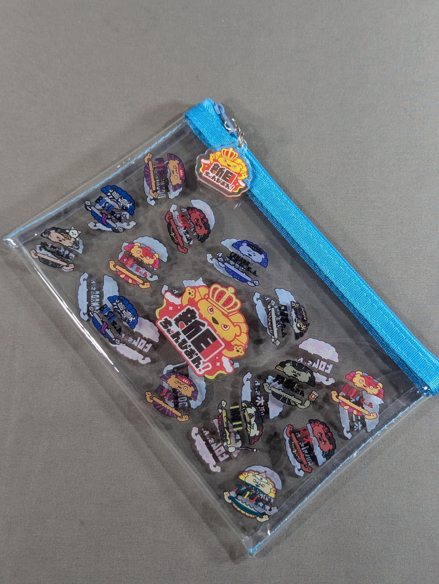 New Japan Champion! Clear vinyl mini bag (Blue ver)