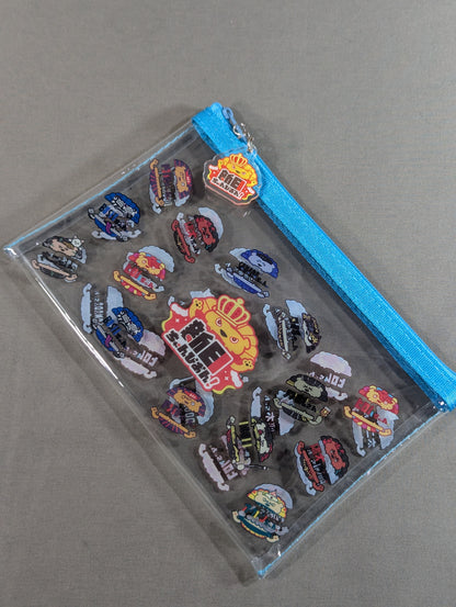 New Japan Champion! Clear vinyl mini bag (Blue ver)