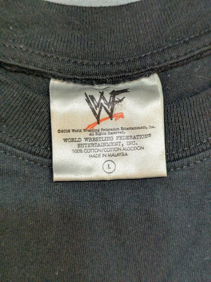 ザ・ロック「SMACK DOWN!TOUR」ピクチャーTシャツ(WWF(2002) / ブラック)
