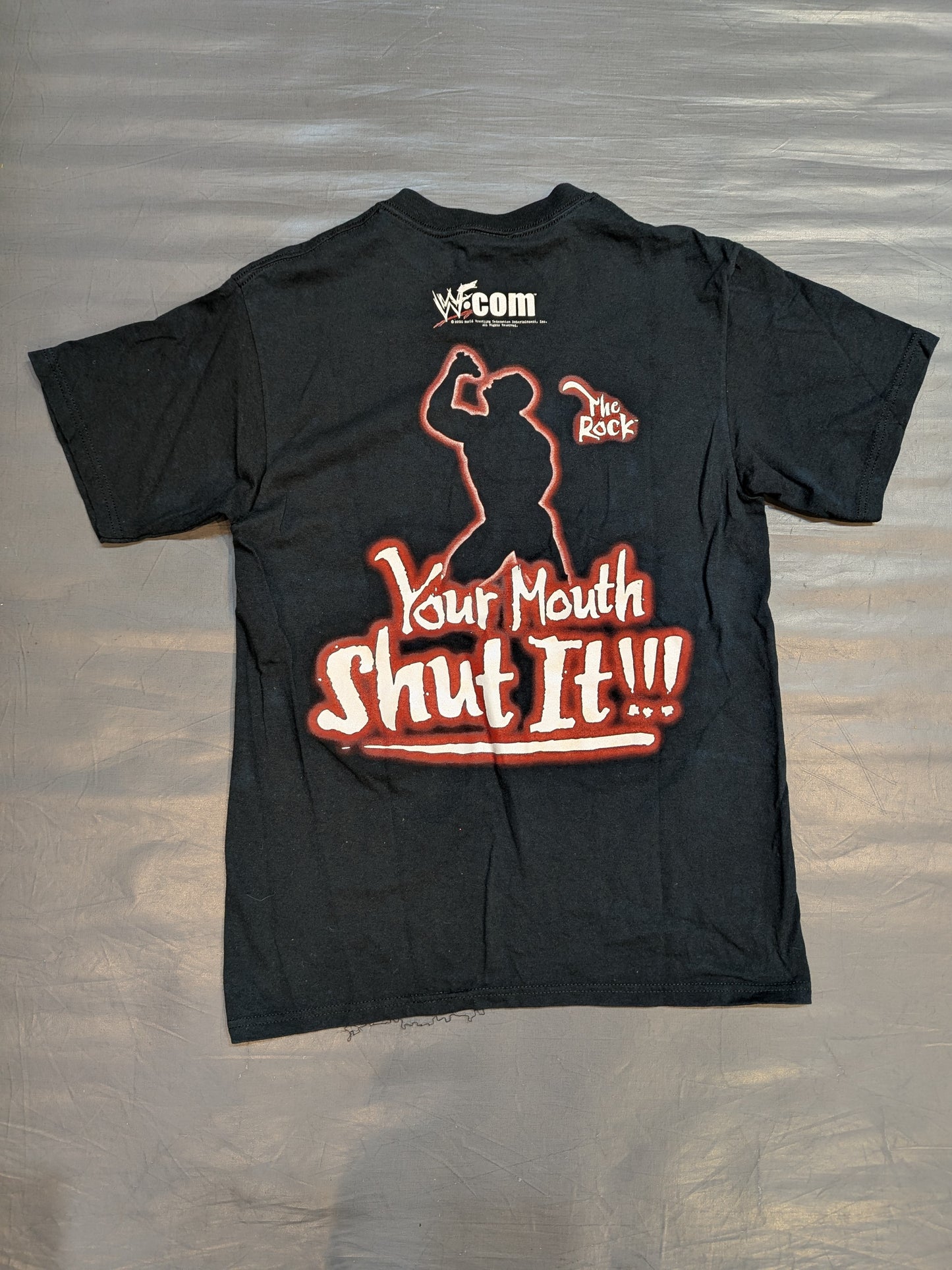 ザ・ロック「Your Role...Know It!!!」Tシャツ(WWF(2000) / ブラック)