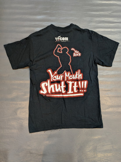 ザ・ロック「Your Role...Know It!!!」Tシャツ(WWF(2000) / ブラック)