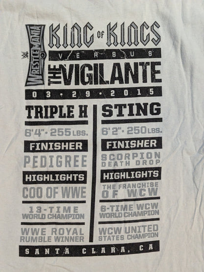 WrestleMania 31 'Triple HvsSting' T-shirt (WWE (2015) / Gray)
