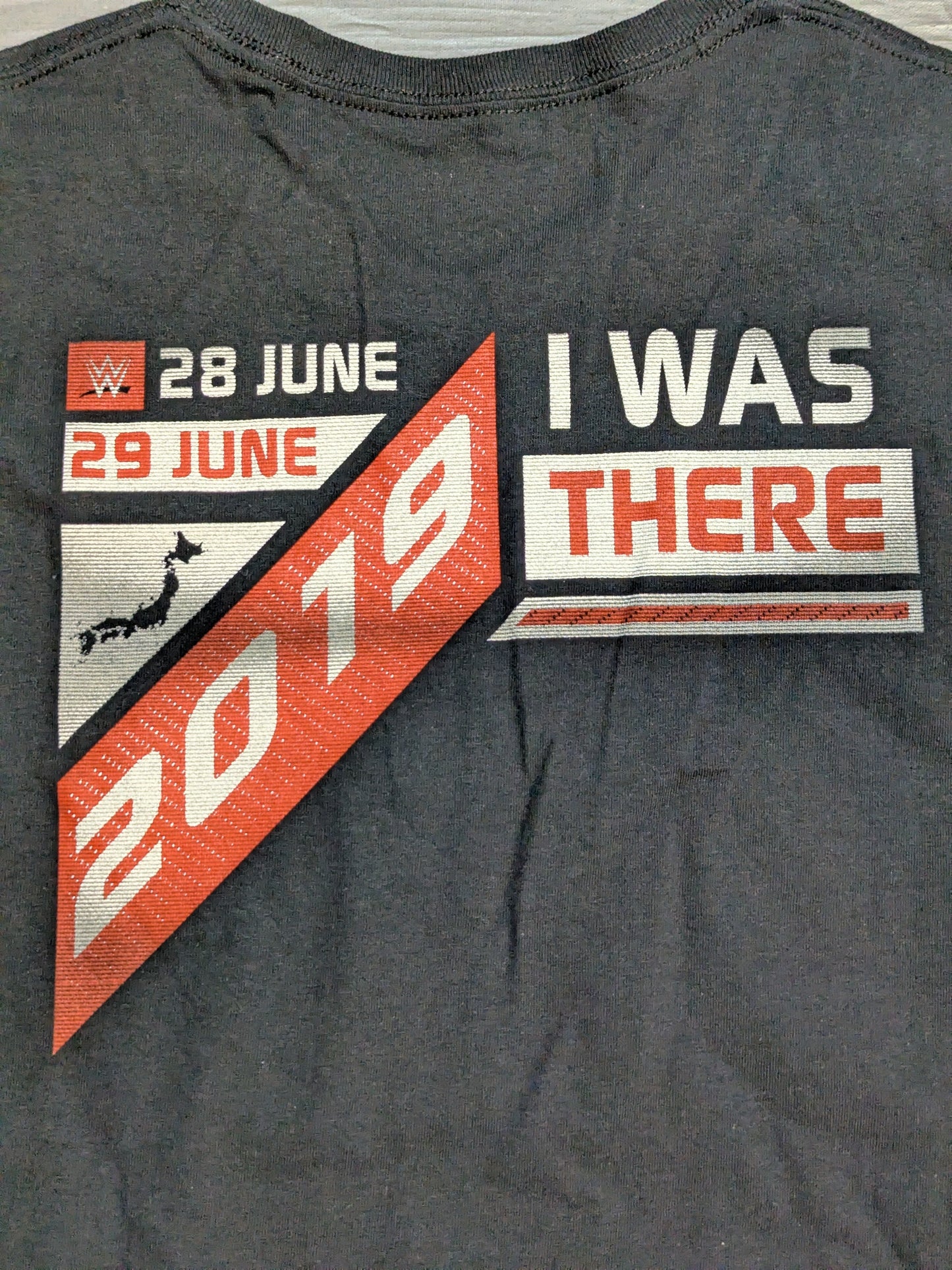 WWE LIVE JAPAN 2019 "JUNE 28-29" Picture T-Shirt (WWE (2019) / Black)