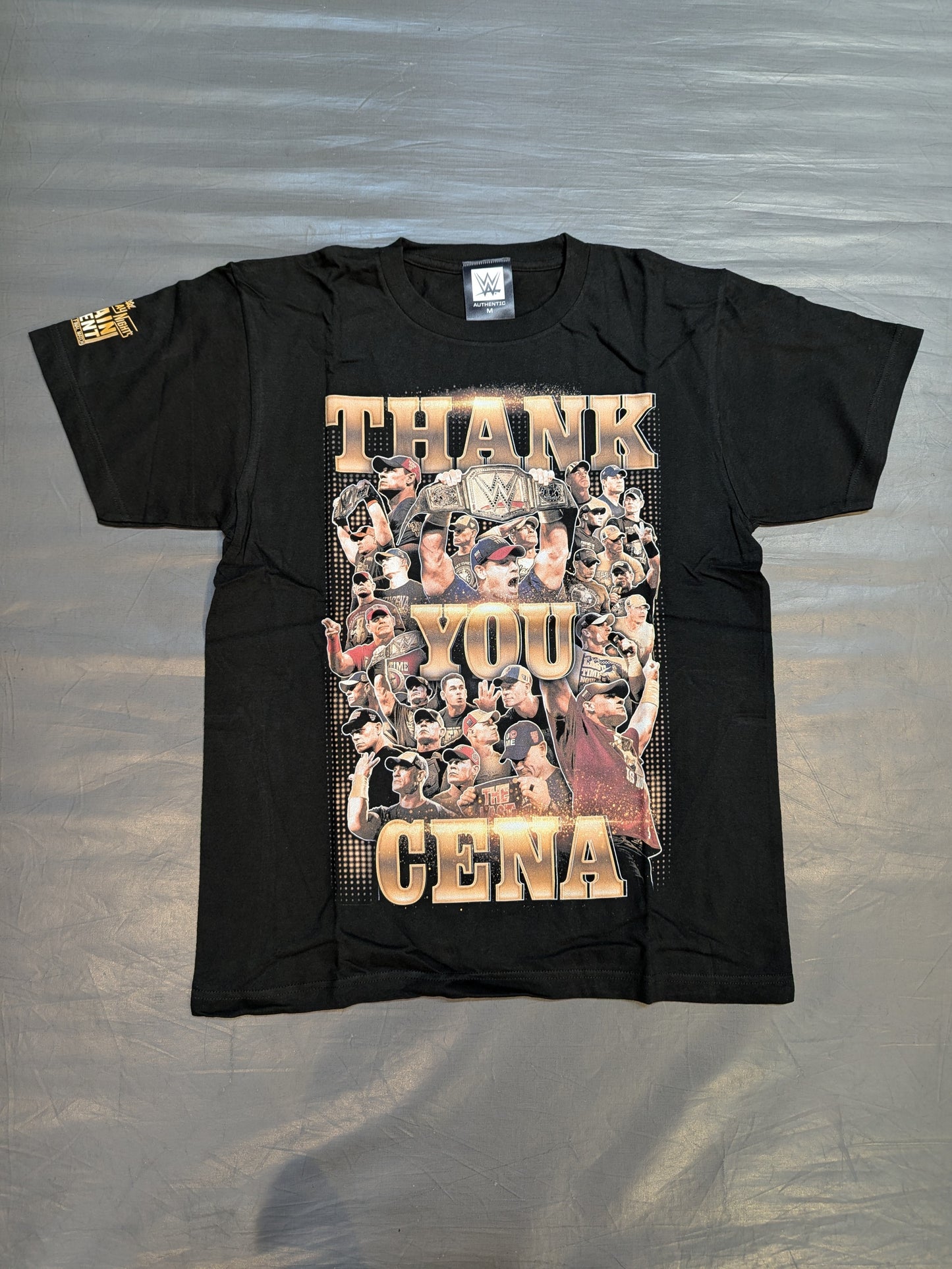 John Cena "Thank you" Picture T-Shirt (2) (WWE (2025) / Black)