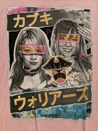 Asuka & Kairi Sane (Kabuki Warriors) Picture T-Shirt (1) (WWE (2019) / Pink)