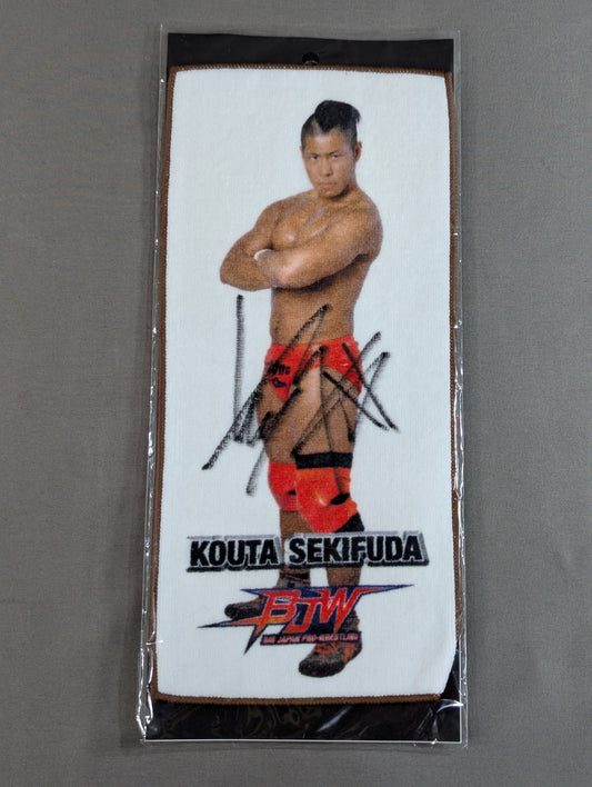 【hand signed autograph】 Kota Sekifuda Inkjet Mini Towel