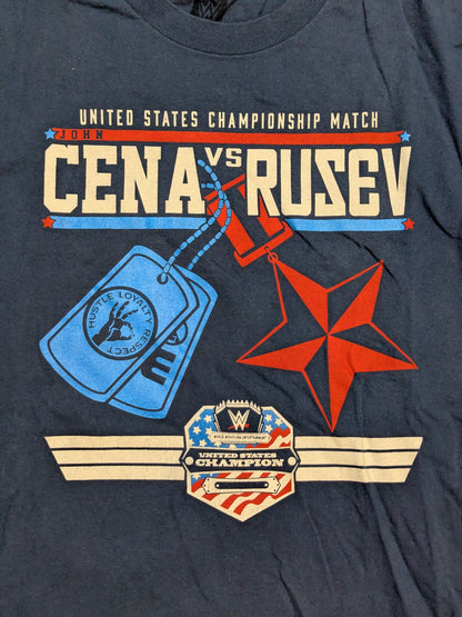 WrestleMania 31 'John Cena vs Rousseff' T-shirt (WWE (2015) / Navy)