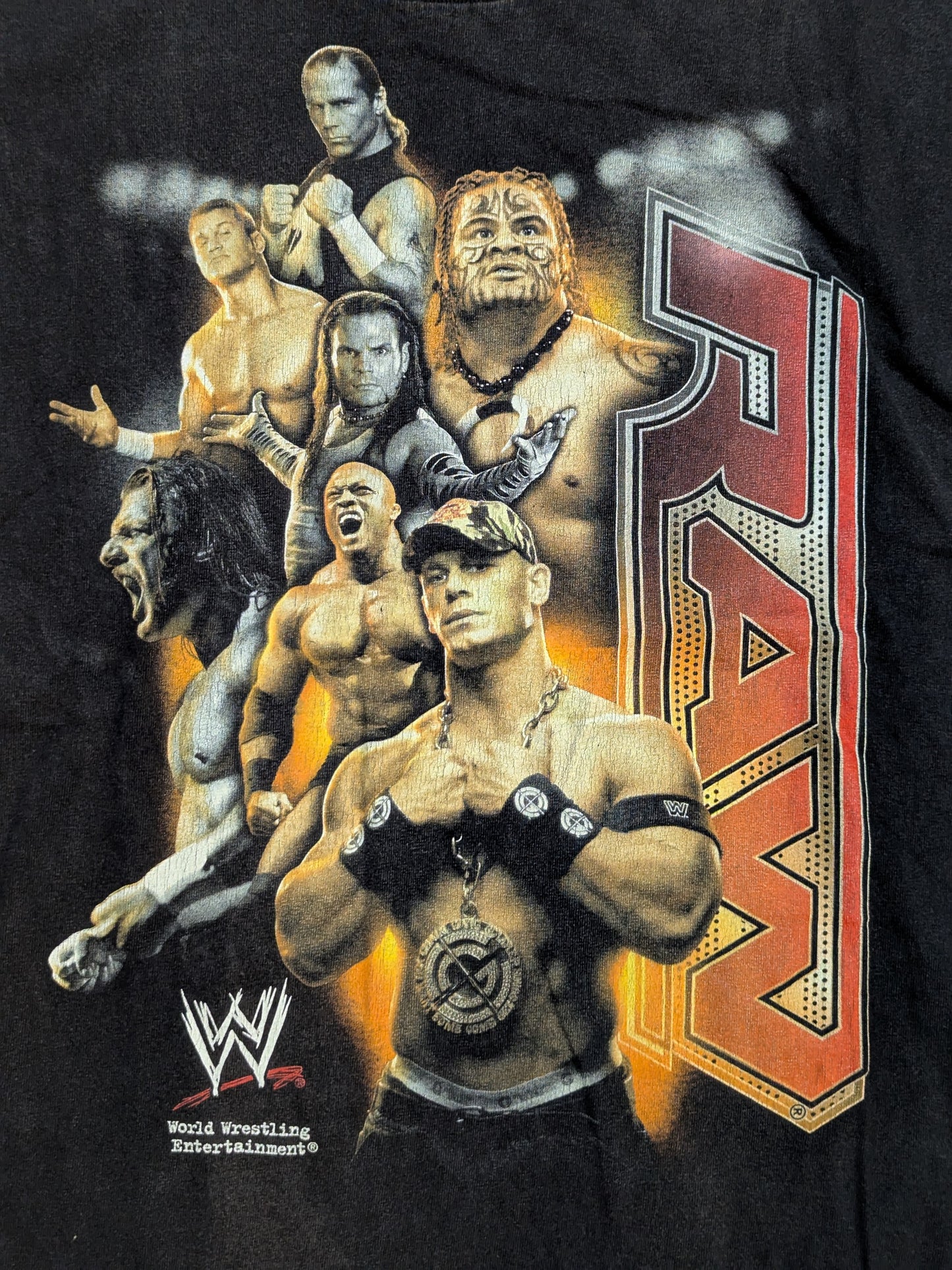 RAW ピクチャーTシャツ②(WWE(2000s) / ブラック)