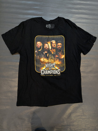 NIGHT OF CHAMPIONS 2023 Picture T-Shirt (WWE (2023) / Black)