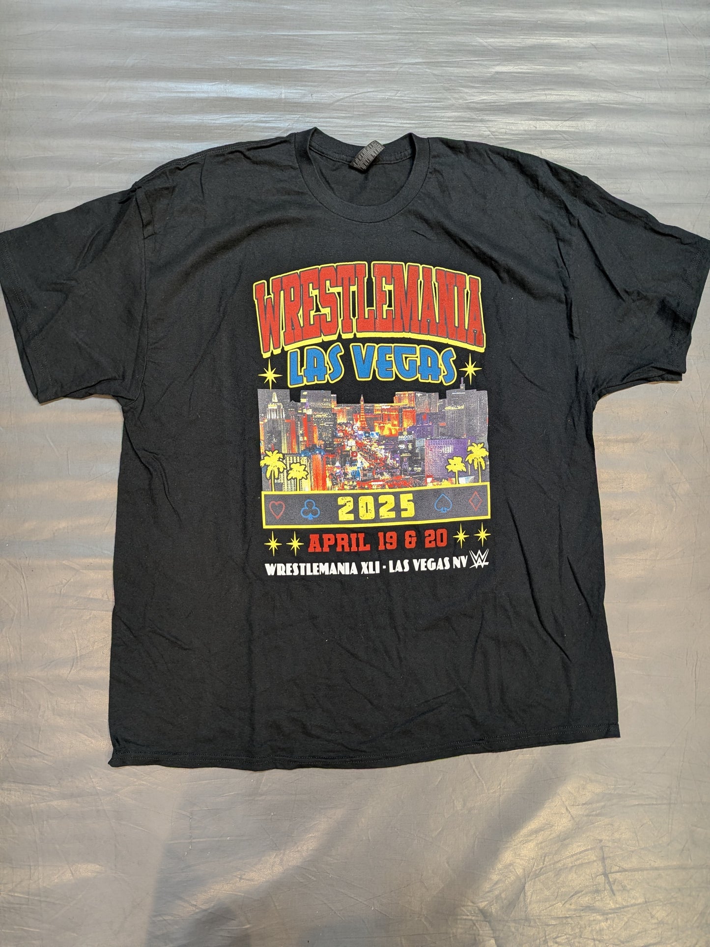 WrestleMania 41 Picture T-Shirt (WWE (2025) / Black)
