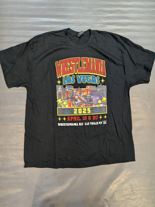 レッスルマニア41 ピクチャーTシャツ(WWE(2025) / ブラック)