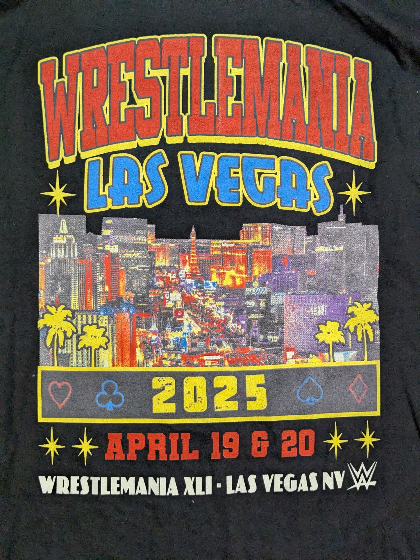 WrestleMania 41 Picture T-Shirt (WWE (2025) / Black)