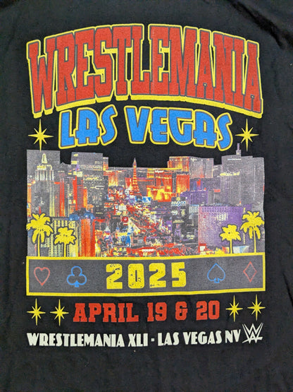 WrestleMania 41 Picture T-Shirt (WWE (2025) / Black)